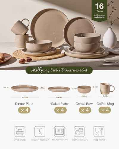 Milkyway 16 Piece Dinnerware Set with Mugs