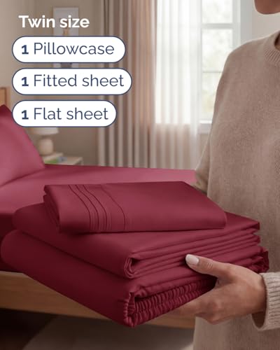 Twin Size 3 Piece Sheet Set