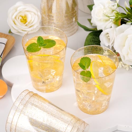 60 Pcs Gold Plastic Cups (60 Count)