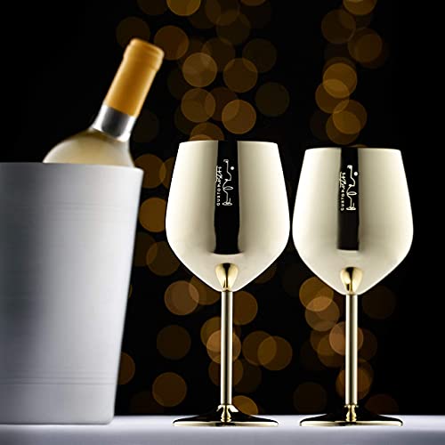 Stainless Steel Wine Glass (2 Count)