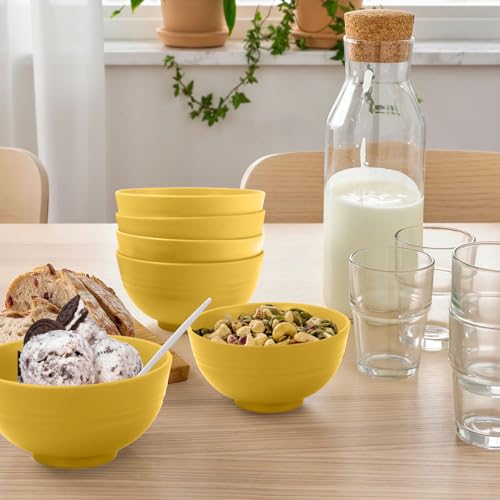 wheat straw icecream bowls 10oz set of 8