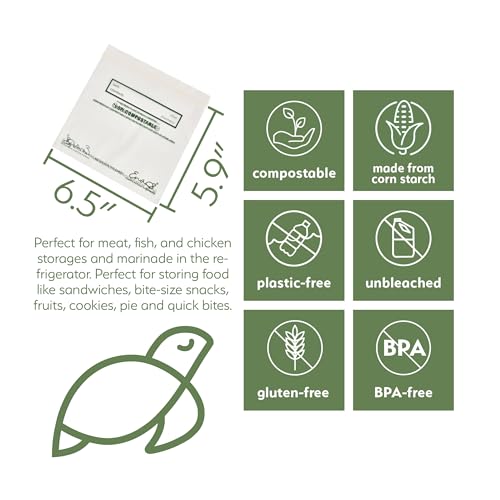 100% Compostable Food Storage Bags (150 Count)