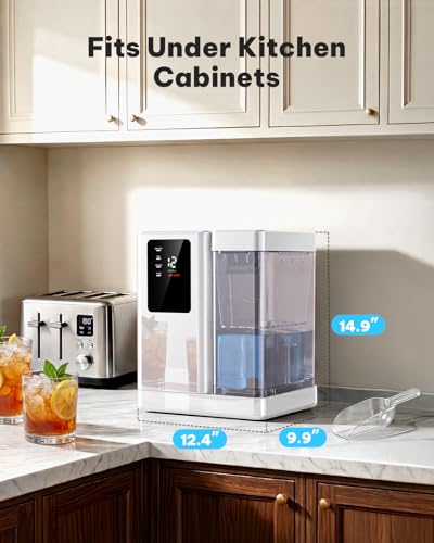 Nugget Ice Maker Countertop with 3L Detachable Tank