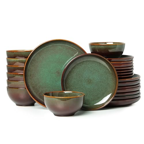 Stoneware Dinnerware Sets for 8 (24 Count)