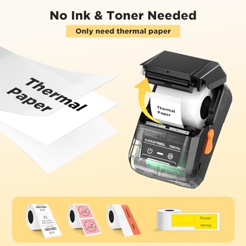 T50M Pro Bluetooth Label Maker Machine with Tape