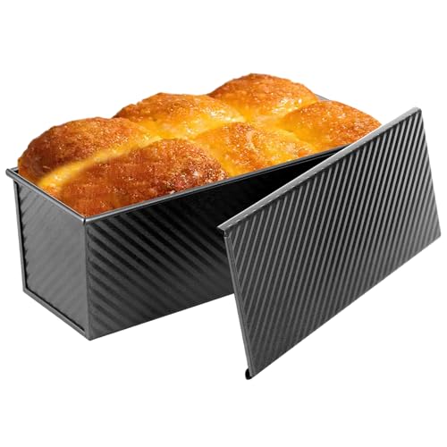 Non Stick Pullman Loaf Pan with Lid 13x4 Inch
