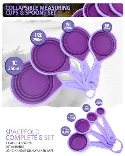 Collapsible Measuring Cups and Spoons Set