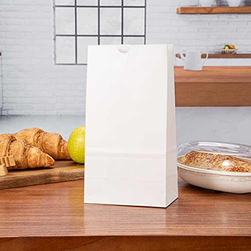 Bag Tek 4lb Paper Bags 100 Disposable Lunch Bags (100 Count)