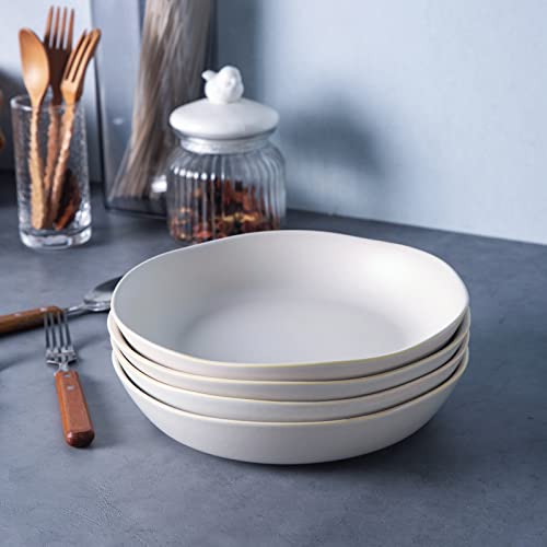 9.75'' Large Ceramic Pasta Bowls (6 Count)