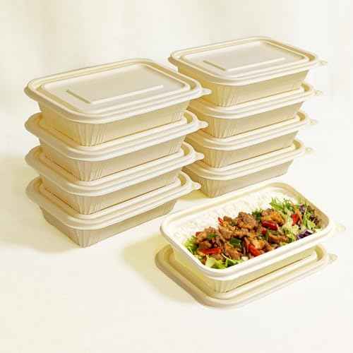 50 packs 30 oz Square Disposable Biodegradable containers (50 Count)