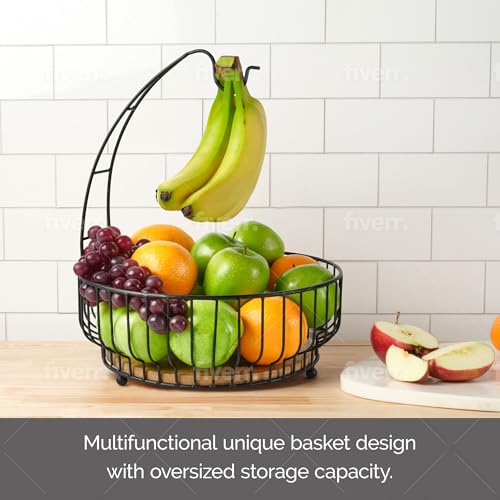 Savannah Fruit Storage Basket with Removable Banana Hook