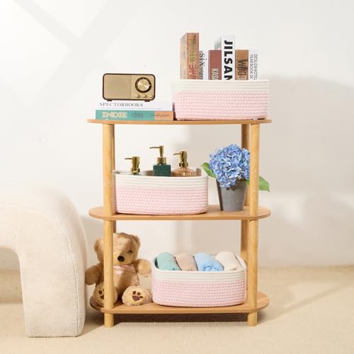 Small Storage Baskets for Organizing (3 Count)