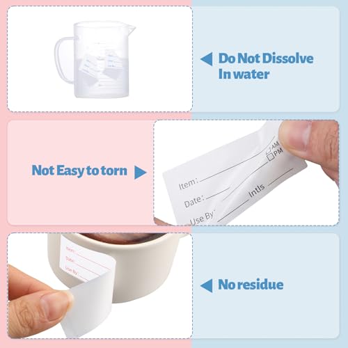 3 Rolls Removable Food Labels (1500 Count)