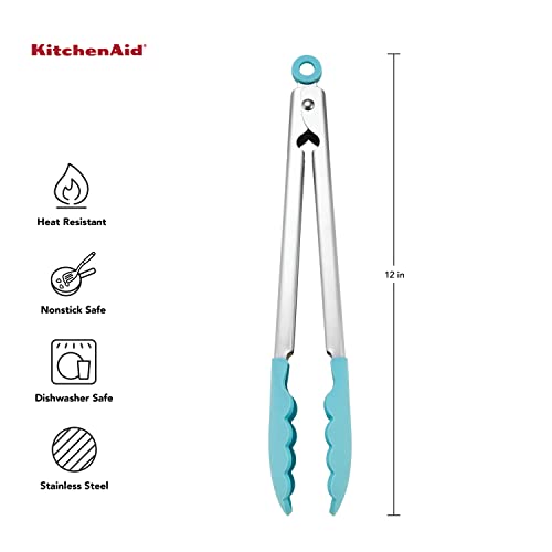 Silicone Tipped Stainless Steel Tongs