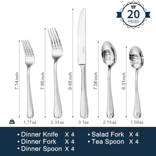 Silverware Set for 4