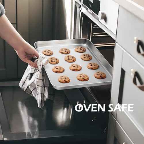 Non Toxic 9x7IN Small Stainless Steel Baking Sheet Pans