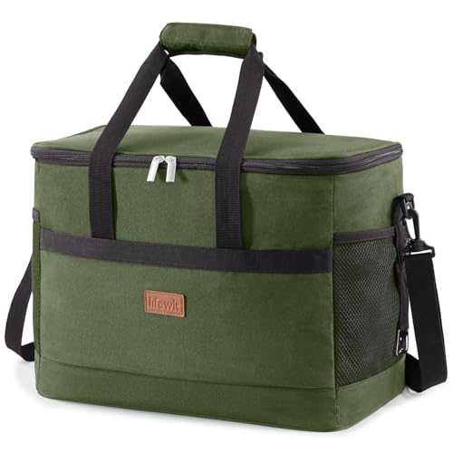 Cooler Bag 50 Cans Collapsible and Insulated Large Lunch Bag Leakproof Soft Cooler Portable for Camping