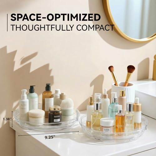2 Pack Lazy Susan Turntable Organizer for Cabinet (2 Count)