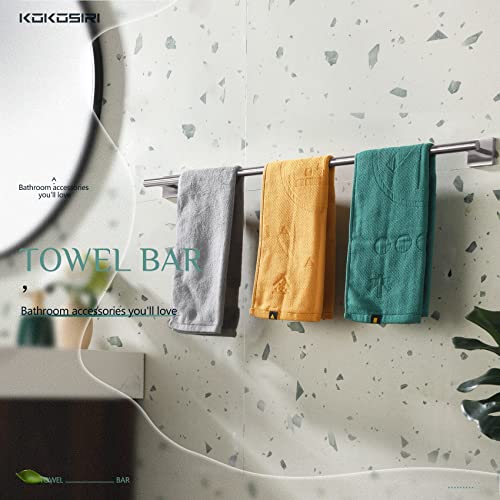 Towel Holder Bathroom Accessory Towel Bar for Bath Kitchen Necklace Holder 32 Inch Brushed Nickel Stainless Steel B4005BR
