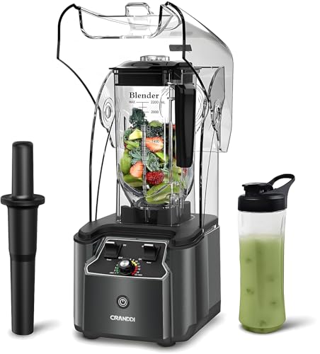 Quiet Commercial Blender with Soundproof Shield