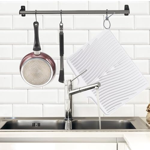 Silicone Dish Drying Mat for Kitchen Counter (2 Count)