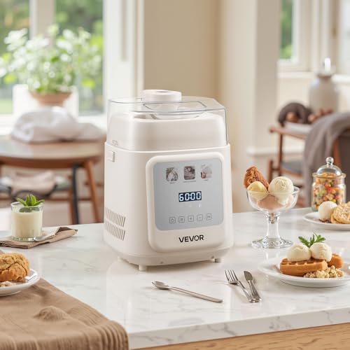 Upright Automatic Ice Cream Maker with Built