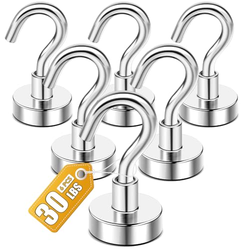 Magnetic Hooks (6 Count)