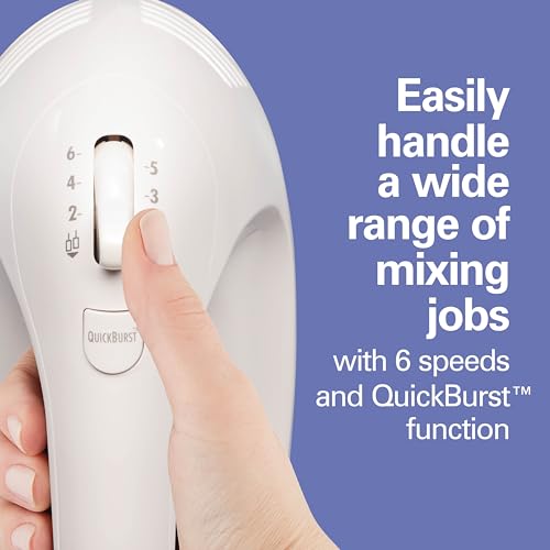 6 Speed Electric Hand Mixer With Easy Clean Beaters