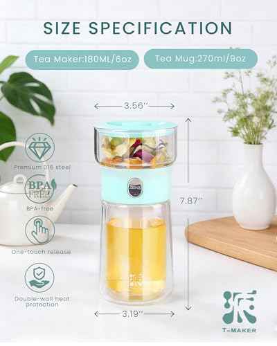 Modern Glass Infuser Teapot