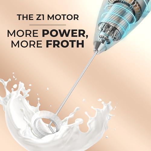 Zulay Powerful Milk Frother for Coffee with Upgraded Titanium Motor