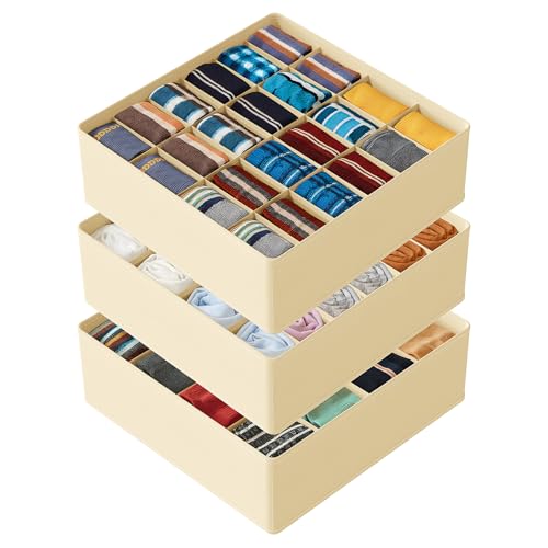 Sock Drawer Organizer Divider 3 Pack