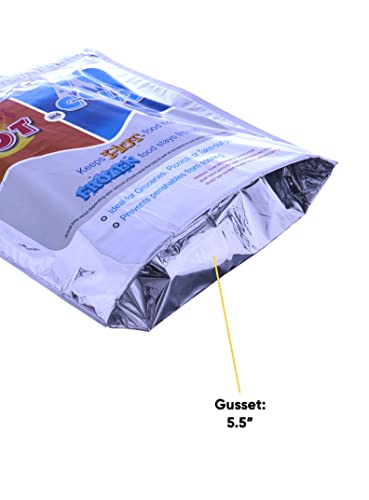Hot and Cold Insulated Bags for Food Delivery (5 Count)