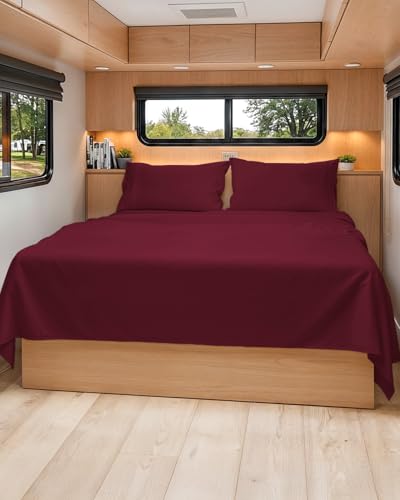Short Queen Size 4 Piece Bed Sheet Set