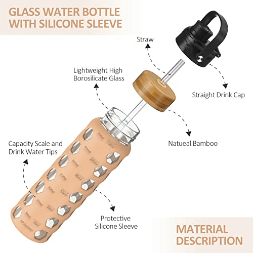 24oz Glass Water Bottle