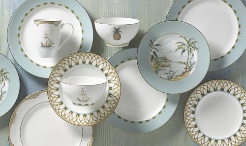 6226625 British Colonial Bamboo Accent Plate
