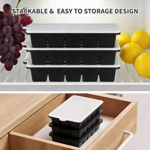 Silicone Ice Cube Tray 2 Pack (2 Count)