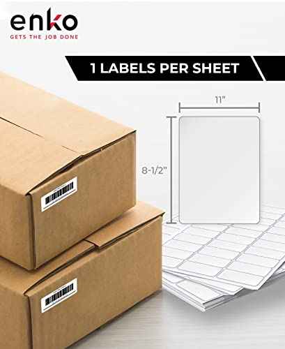 8-1/2 x 11 in 500 Address, Mailing and Business Sticker Labels (500 Count)
