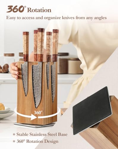 Magnetic Rotating Knife Holder without Knives