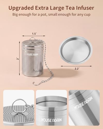 Tea Infusers Extra Fine Mesh Tea Strainers for Loose Tea