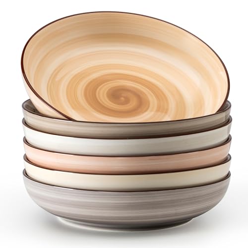 6 Pack Ceramic Pasta Bowls