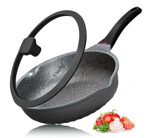 12.5Inch Black Deep Nonstick Skillet