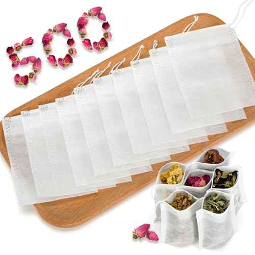 Empty Tea Bags for Loose Leaf Tea (500 Count)