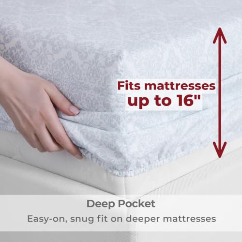 Iconic 4 Piece Microfiber Sheet Set
