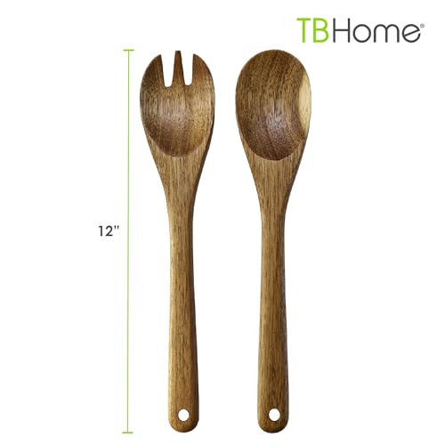 Acacia Wood Salad Serving Set