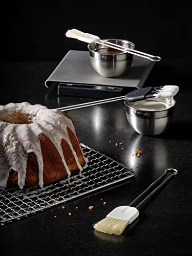 Rosle Pastry Brush with Natural Bristles Stainless Steel Wire Handle