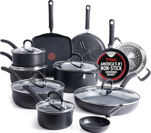 Ultimate Hard Anodized Nonstick Pots and Pans Set 17 Piece