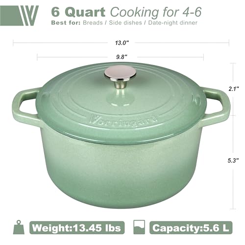 Enameled Cast Iron Dutch Oven Pot with Lid