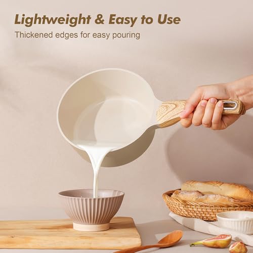 Ceramic Nonstick Sauce Pan with Lid