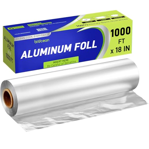 Aluminium Foil 18''x1000 Sq.Ft for Food (1000 Sq Ft)