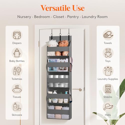 6 Pack Over the Door Organizer 5 Section Hanging Storage (6 Count)